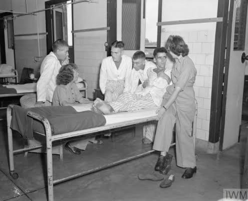 Army Nurses With Former Pows